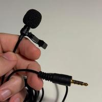 Microfono Lavalier con clip uscita jack 3,5mm