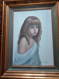 Olio su tela dell'artista Erbert Mule' autografato