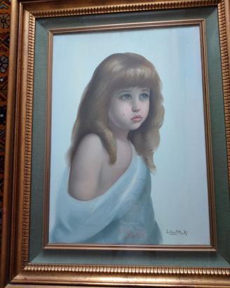 Olio su tela dell'artista Erbert Mule' autografato