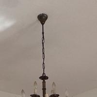 Lampadario ottone
