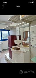 Mobile Bagno Completo con Specchiera e Colonna