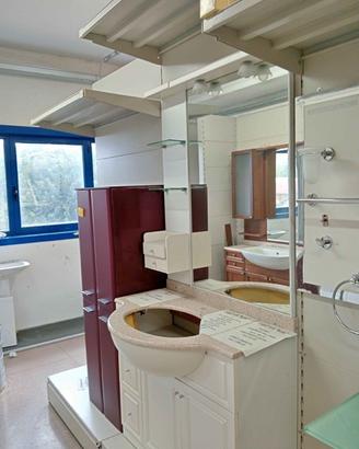 Mobile Bagno Completo con Specchiera e Colonna