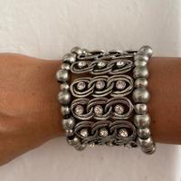 Bracciale elastico con strass