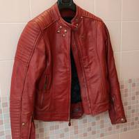 giacca vera pelle moto 