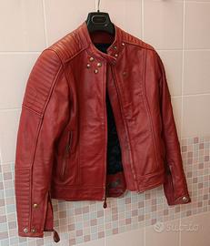 giacca vera pelle moto 