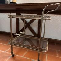 Carrello bar in argento anni ‘70