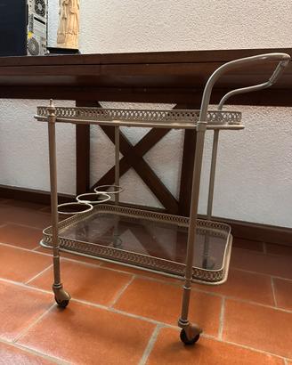 Carrello bar in argento anni ‘70