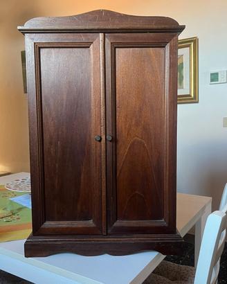 Mobiletto altarino buddista legno noce scuro