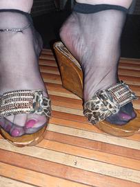zoccoli legno zeppe