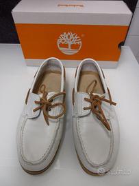 TIMBERLAND SCARPE DA BARCA BIANCHE NUOVE TG. 41