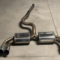 scarico inoxcar audi s3 omologato + downpipe
