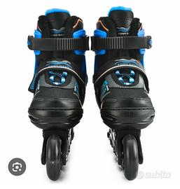 Pattini Roller Flash regolabili  neri/blu
