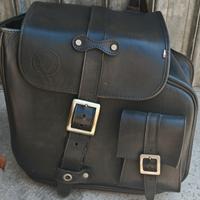 borsa franco cuoio  custom  moto 
