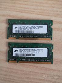 RAM SO-DIMM DDR2 667 PC5300 2x512mb