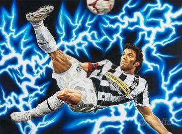 Alex Del Piero Juventus Stampa Arte Poster Calcio
