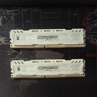 Kit ddr4 dimm gaming crucial Ballistix 8gb Cl16 