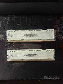 Kit ddr4 dimm gaming crucial Ballistix 8gb Cl16 