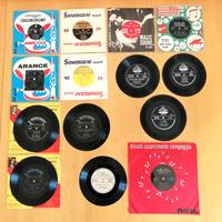 Lotto di 14 dischi "Flexi" vintage a 45 giri. 