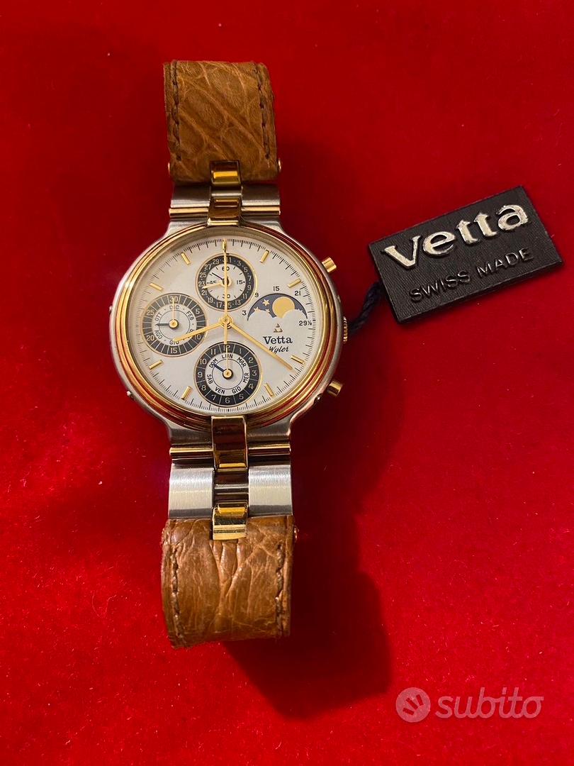VETTA SINTESI TRIPLE DATE MOONPHASE Abbigliamento e Accessori In