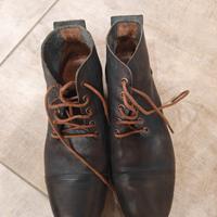 stivaletti armani in pelle uomo