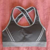 Reggiseno brassiere sportivo nero Tg S