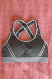Reggiseno brassiere sportivo nero Tg S