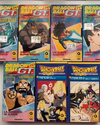 Lotto VHS originali DeAgostini Dragonball GT & Z
