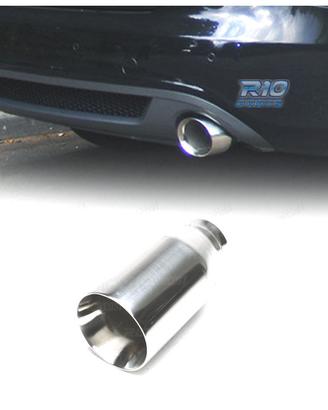 Universale 782 Auto Scarico Punta Trim End Tubo Coda Sport Silenziatore Acciaio Inox Cromato