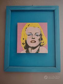 Tela decorativa Marilyn Monroe – base e cornice in
