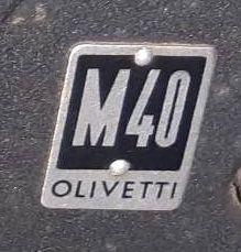 macchina da scrivere OLIVETTI M40