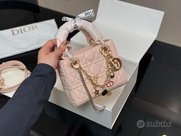 Borsa a tracolla Dior Lady rosa