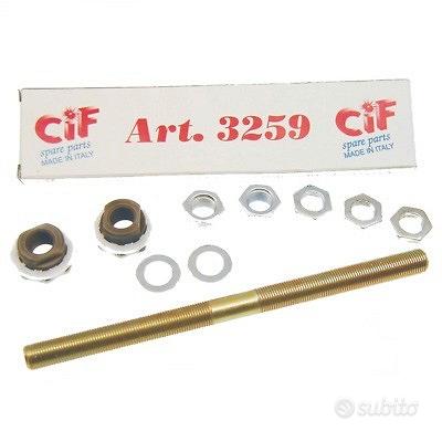 Kit Asse Ruota Per Carriola WERKA PRO - Diametro 20mm, Lunghezza 126mm, Compatibile Con Mozzo 74mm - Foto 7