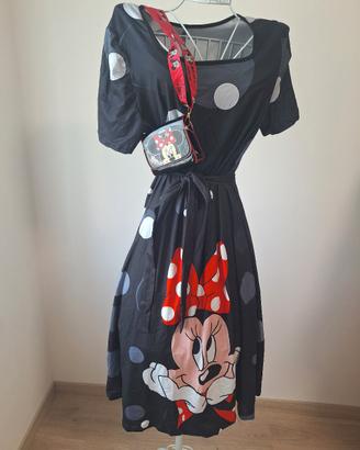 vestito estivo  da donna con borsa Minnie Disney 