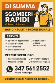 Sgomberi Rapidi e Professionali - Case, Cantine, G