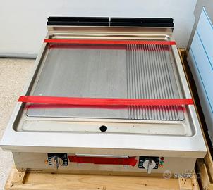 Fry top elettrico piastra in acciaio 1N0FT3E