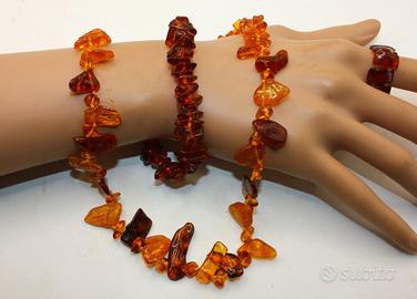 Stupenda parure ambra baltica