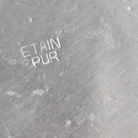 zuppiera in peltro puro 