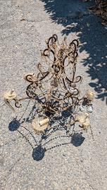 lampadario antico da restaurare
