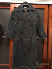 Abito jeans con zip taglia M