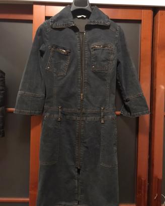Abito jeans con zip taglia M