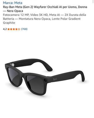 Ray-Ban Meta Wayfarer Gen 2 -NUOVI SIGILLATI-