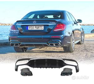 DIFFUSORE MERCEDES W213 4P LOOK AMG E63 + TERMINAL