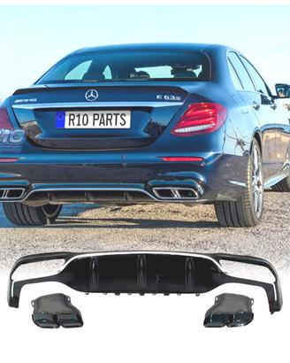 DIFFUSORE MERCEDES W213 4P LOOK AMG E63 + TERMINAL