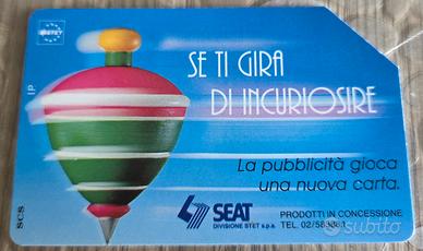 SCHEDA TELEFONICA DA COLLEZIONE SIP TROTTOLA 1996