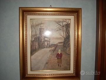 Tris di quadri con soggetti di campagna piemontese