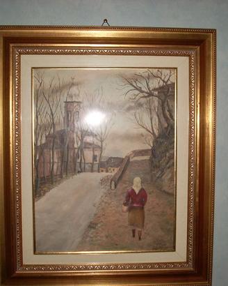 Tris di quadri con soggetti di campagna piemontese