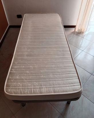 rete letto singolo 80x190 in doghe con materasso