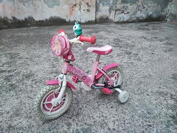 Bici Barbie 12" con rotelle 