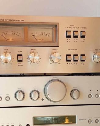 Amplificatore Vintage Con Vu-Meter Mitsubishi HiFi