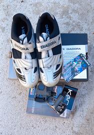 Scarpe ciclismo DIADORA + Pedali attacco rapidi